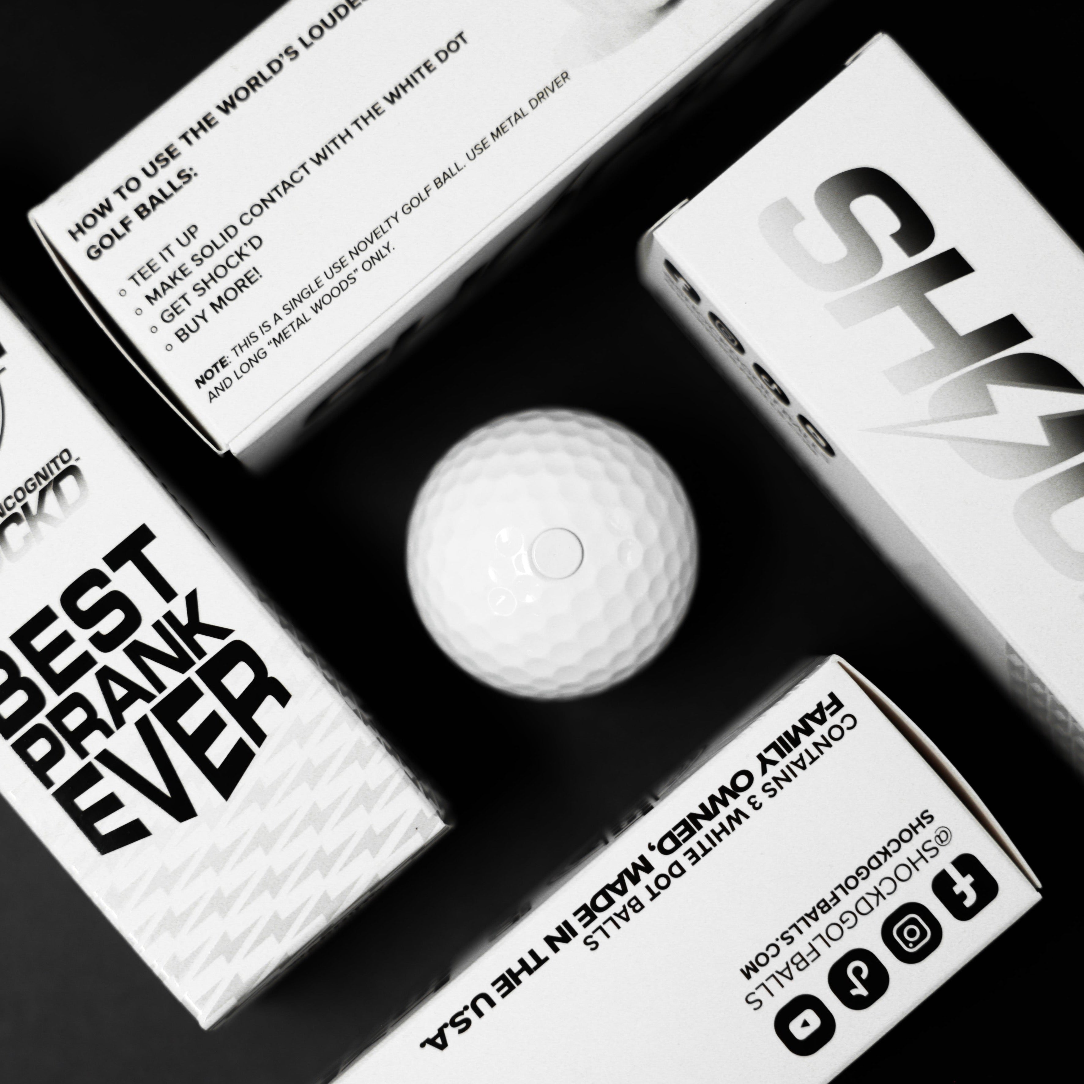 SHOCK'D Golf Balls