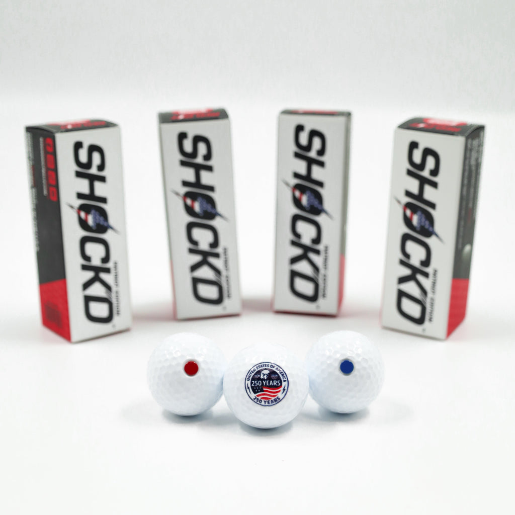 SHOCK'D Golf Balls - Patriot Edition