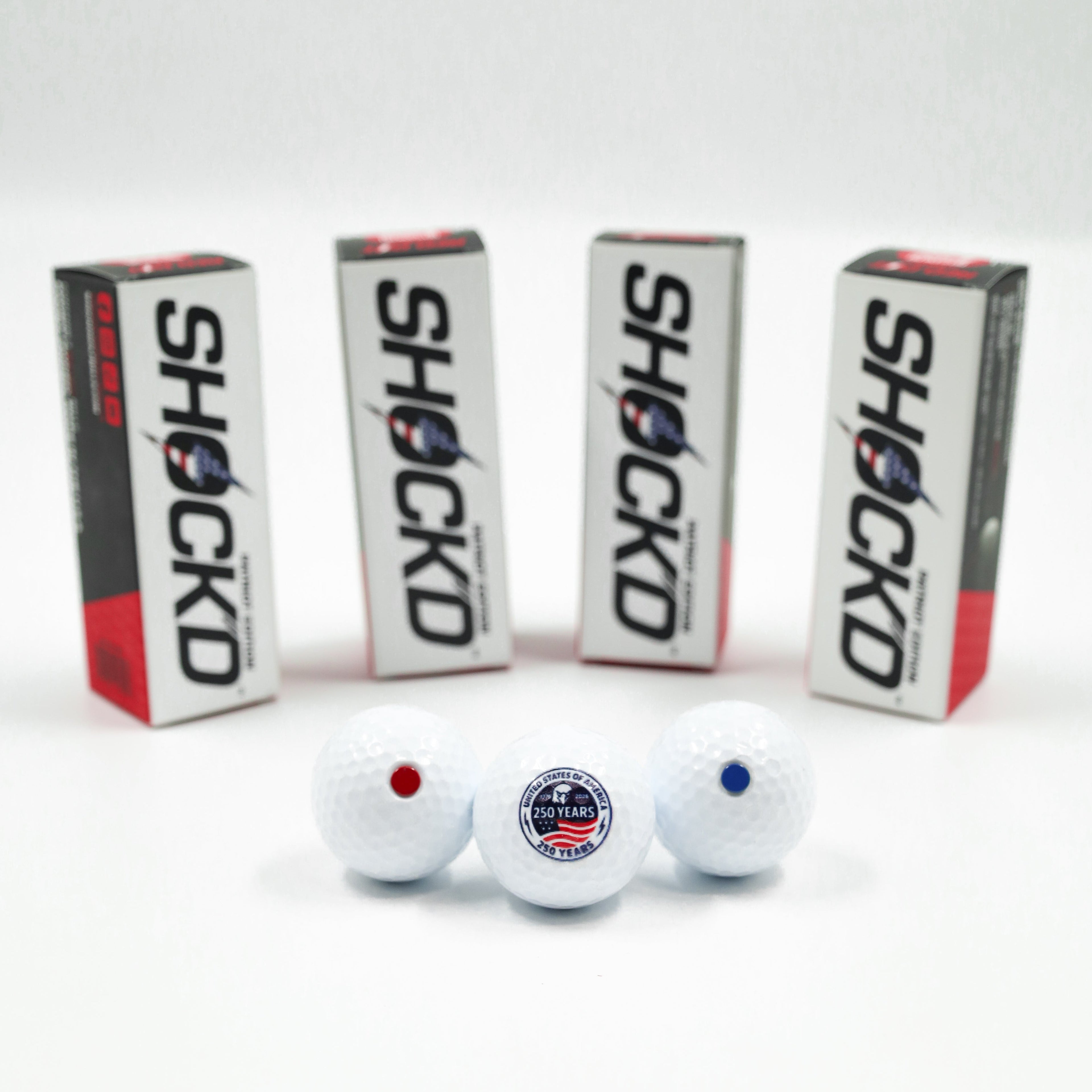 SHOCK'D Golf Balls - Patriot Edition