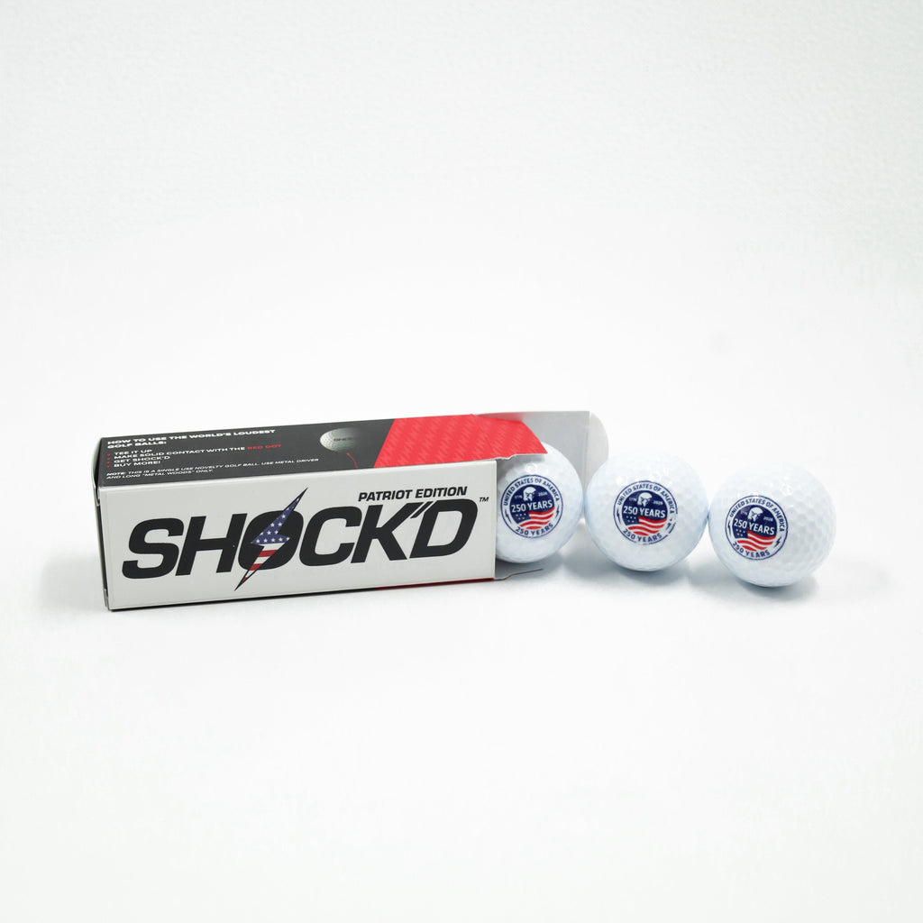 SHOCK'D Golf Balls - Patriot Edition