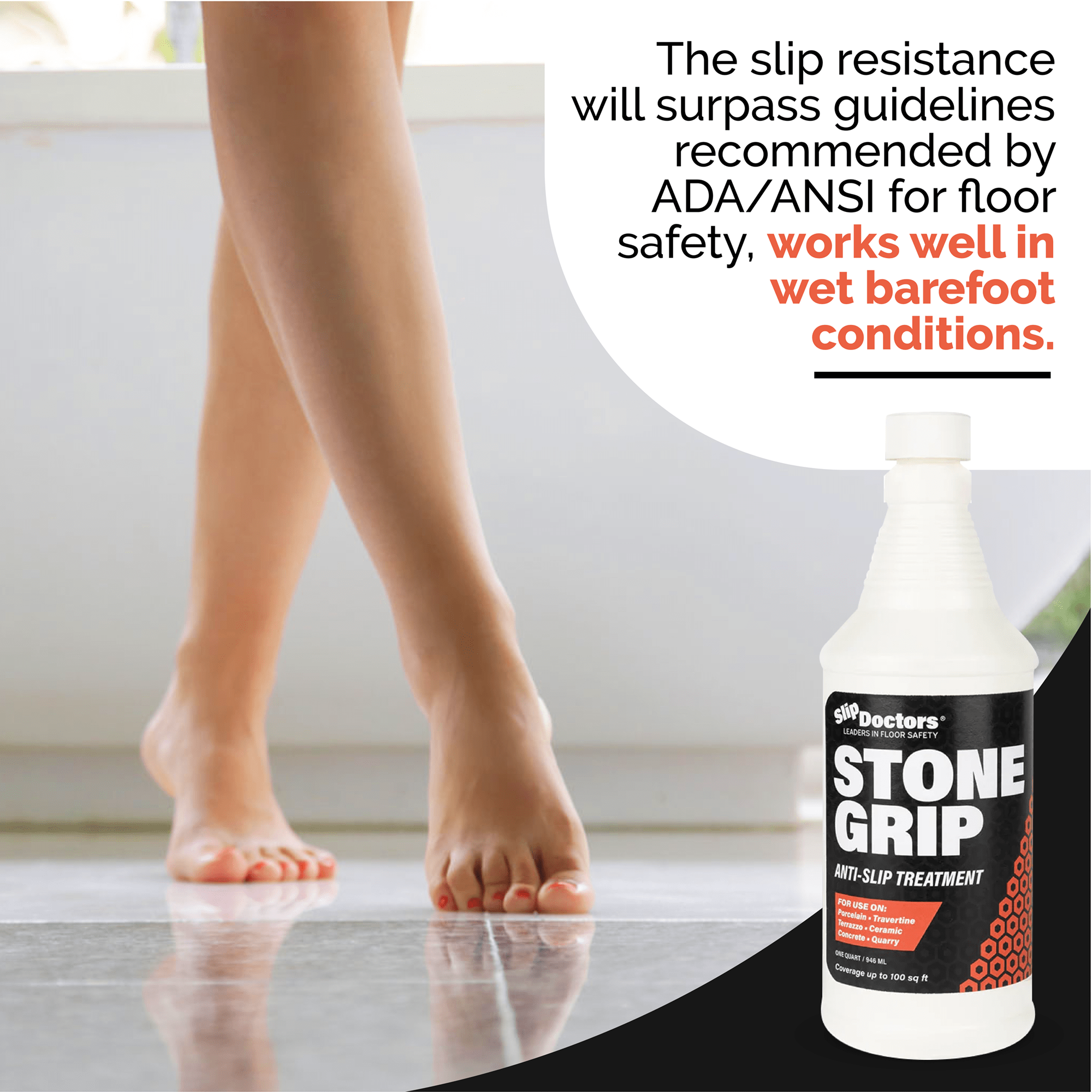 Stone Grip - Non-Slip Tile Treatment